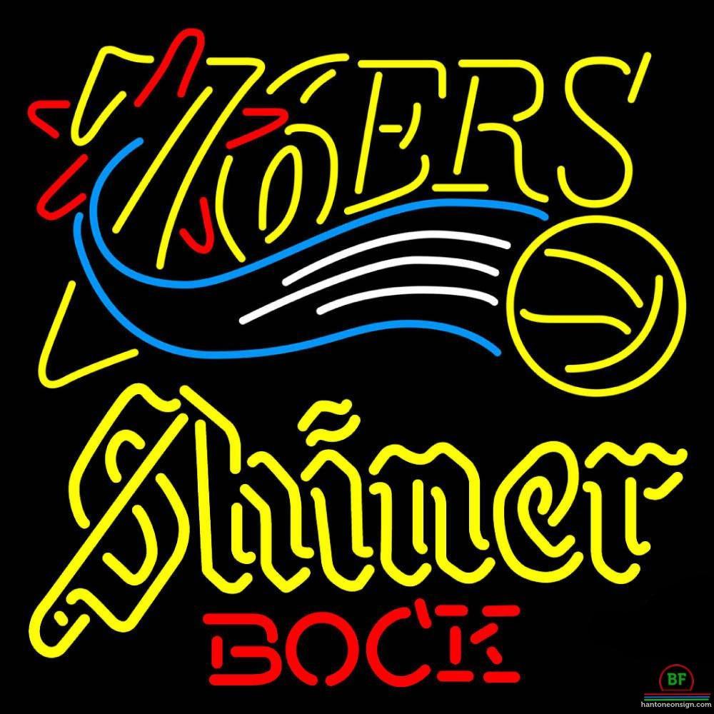 Custom Shiner Bock Philadelphia 76ers Neon Sign NBA Teams Neon Light