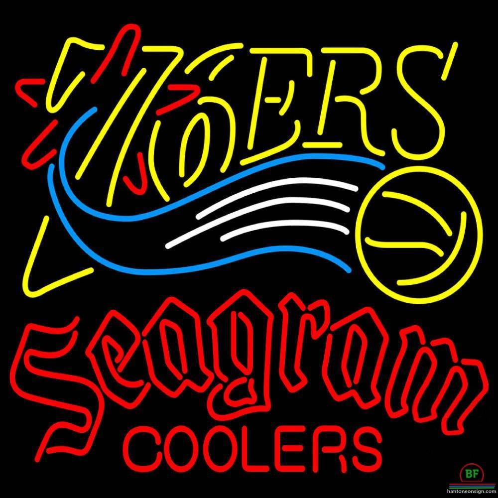 Custom Seagram Philadelphia 76ers Neon Sign NBA Teams Neon Light
