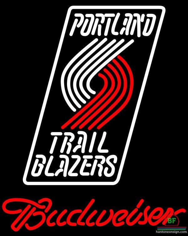 Custom Budweiser Portland Trail Blazers Neon Sign NBA Teams Neon Light