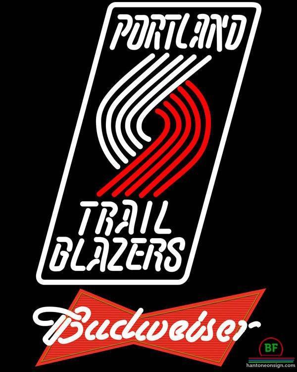 Custom Budweiser Portland Trail Blazers Neon Sign NBA Teams Neon Light