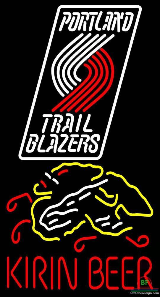 Custom Kirin Beer Portland Trail Blazers Neon Sign NBA Teams Neon Light