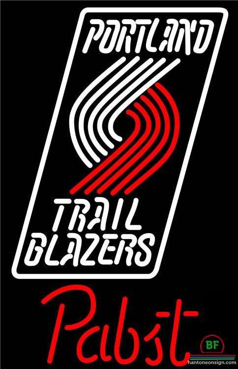 Custom Pabst Blue Ribbon Portland Trail Blazers Neon Sign NBA Teams Neon Light