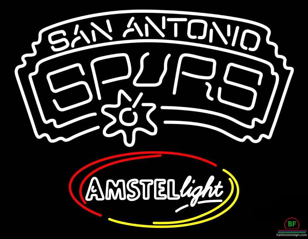 Custom Amstel Light San Antonio Spurs Neon Sign NBA Teams Neon Light