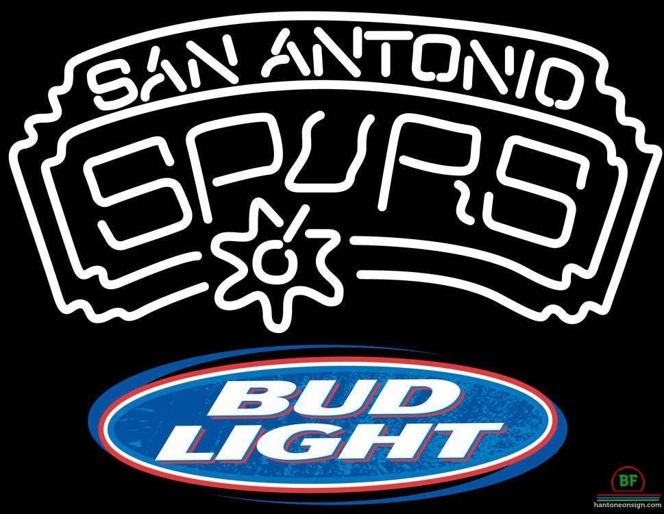 Custom Bud Light San Antonio Spurs Neon Sign NBA Teams Neon Light