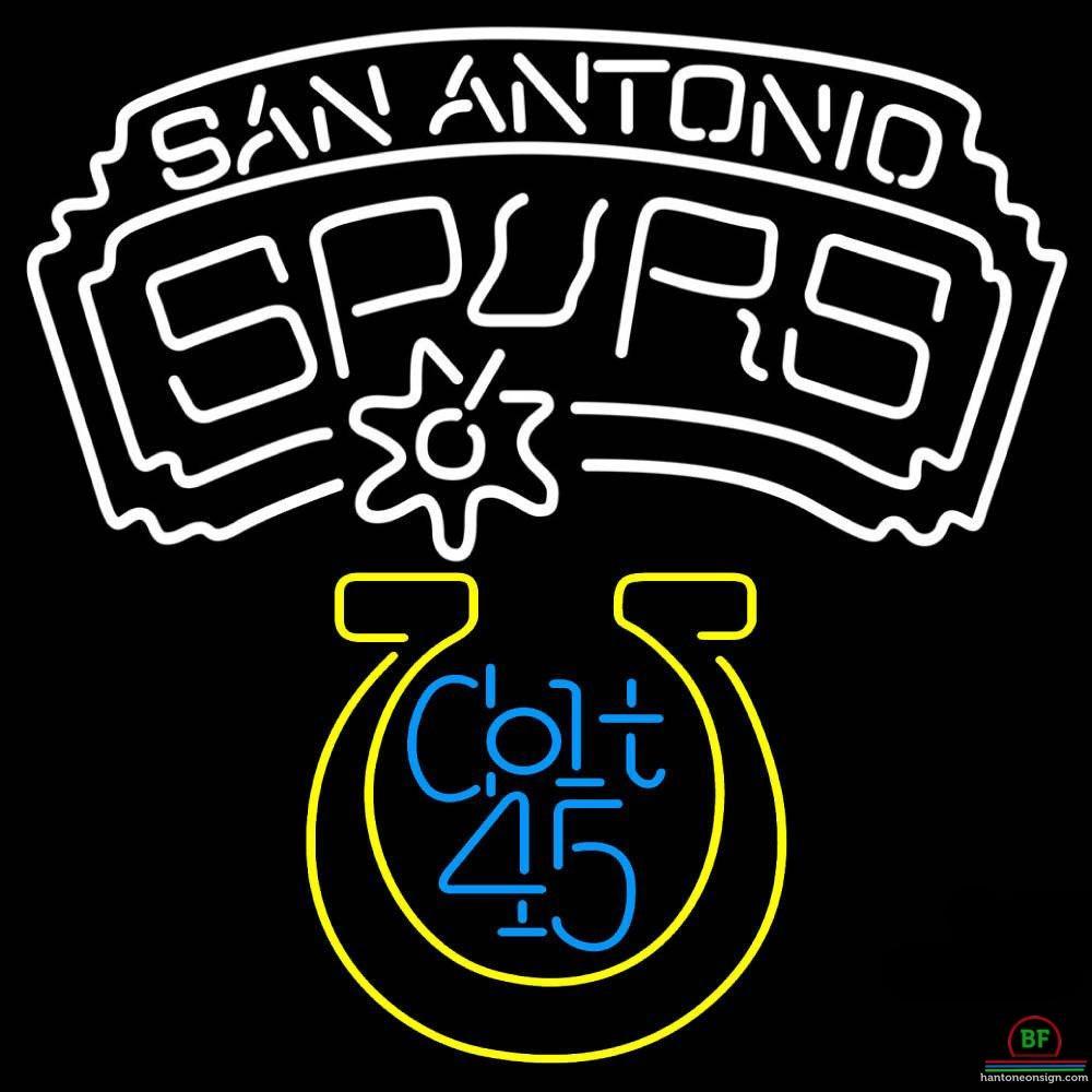 Custom Colt 45 San Antonio Spurs Neon Sign NBA Teams Neon Light