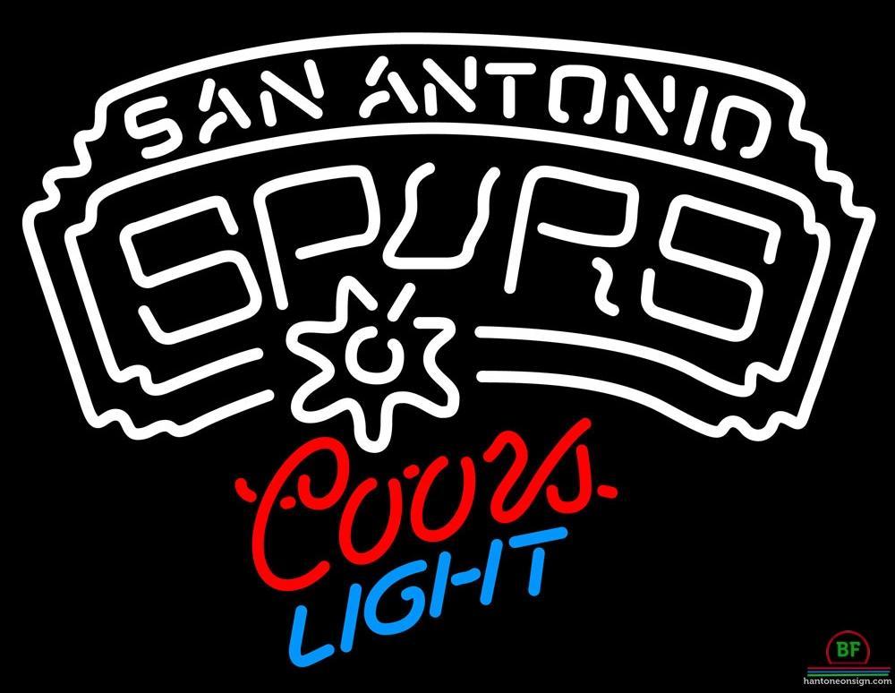 Custom Coors Light San Antonio Spurs Neon Sign NBA Teams Neon Light