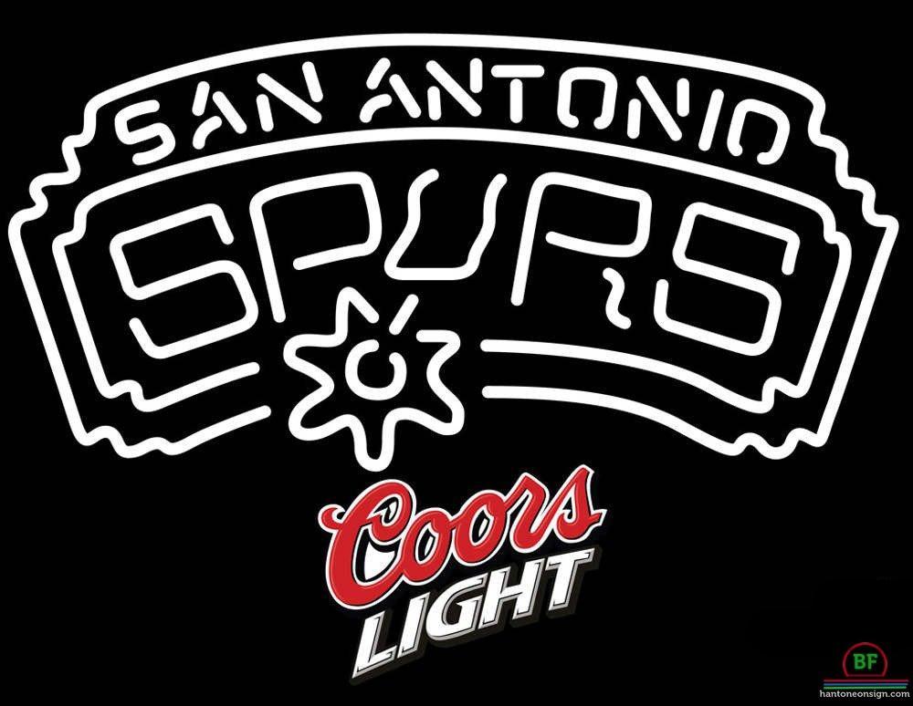 Custom Coors Light San Antonio Spurs Neon Sign NBA Teams Neon Light