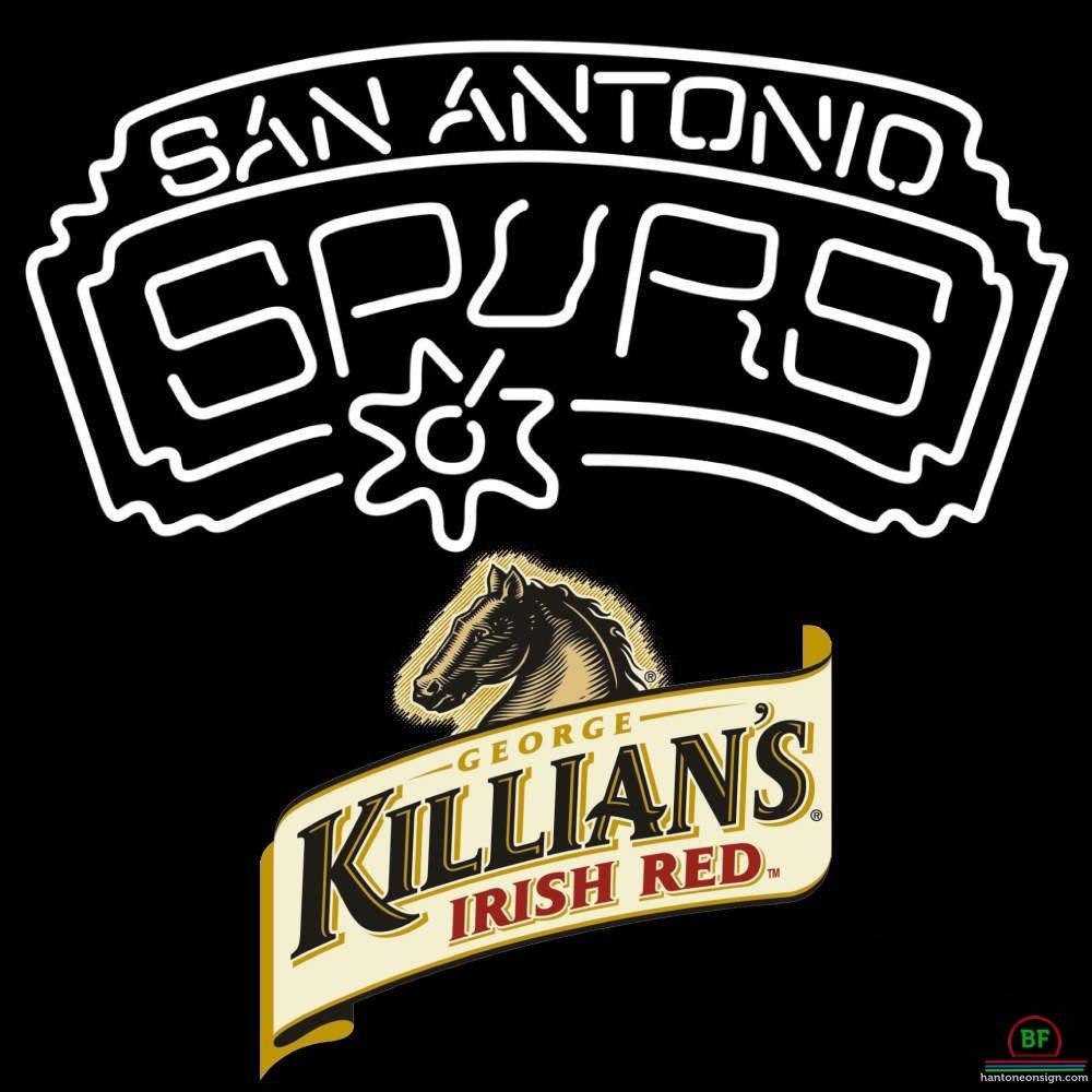 Custom Killians Irish San Antonio Spurs Neon Sign NBA Teams Neon Light