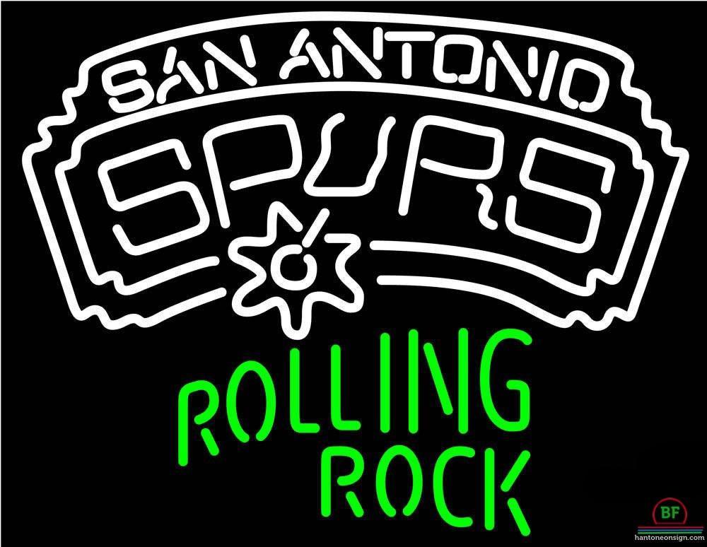 Custom Rolling Rock San Antonio Spurs Neon Sign NBA Teams Neon Light