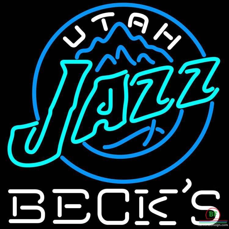 Custom Becks Utah Jazz Neon Sign NBA Teams Neon Light