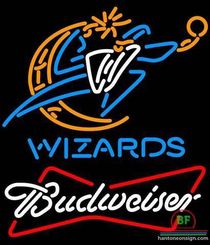 Custom Budweiser Washington Wizards Neon Sign NBA Teams Neon Light