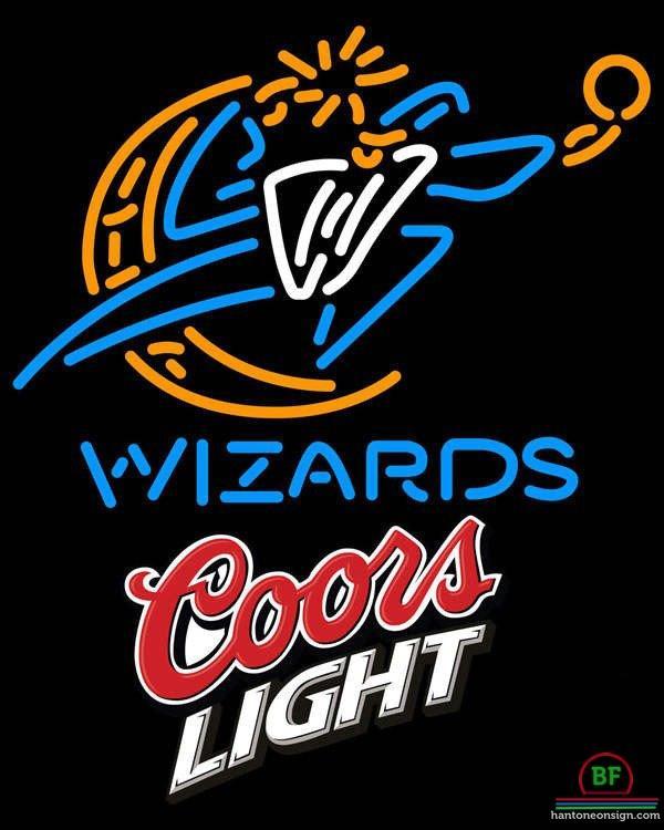 Custom Coors Light Washington Wizards Neon Sign NBA Teams Neon Light
