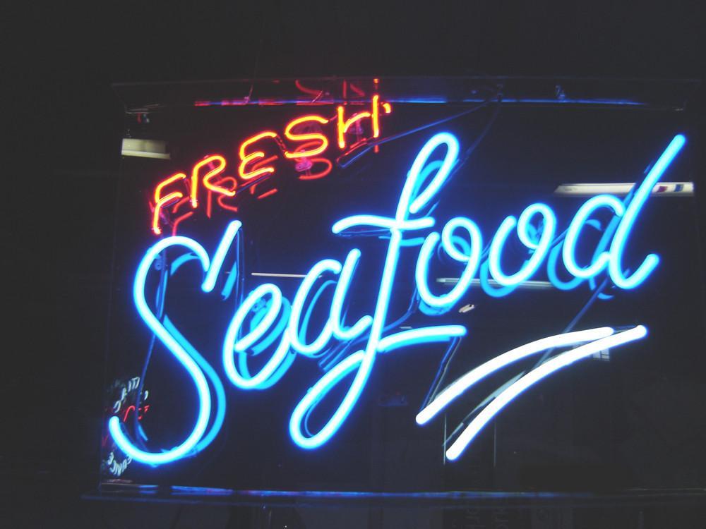 Custom Fresh SeaFood Bar Neon Sign