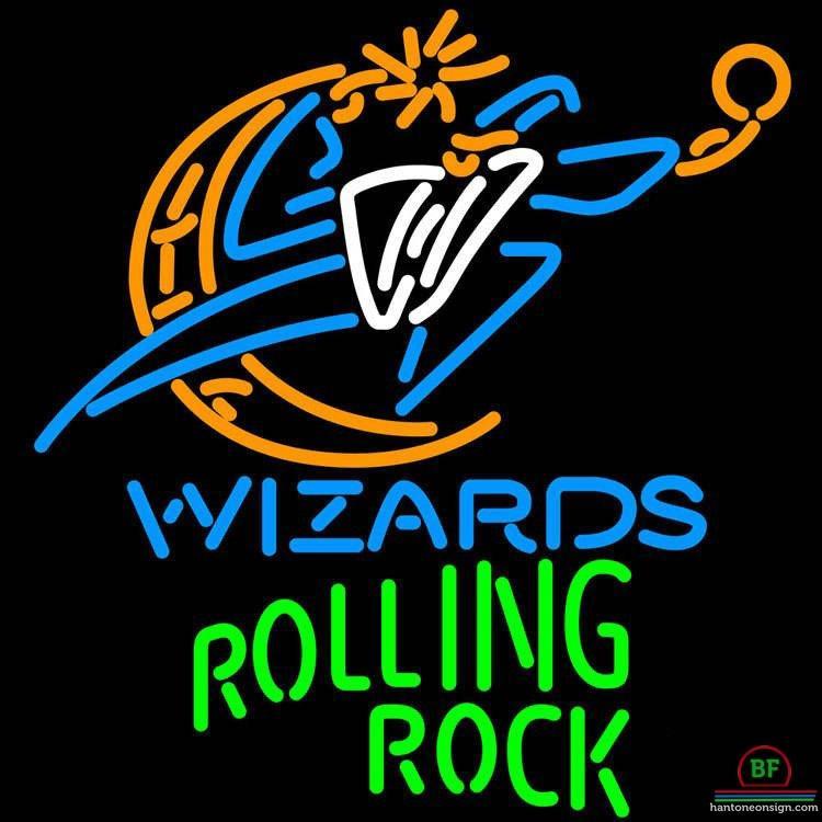 Custom Rolling Rock Washington Wizards Neon Sign NBA Teams Neon Light
