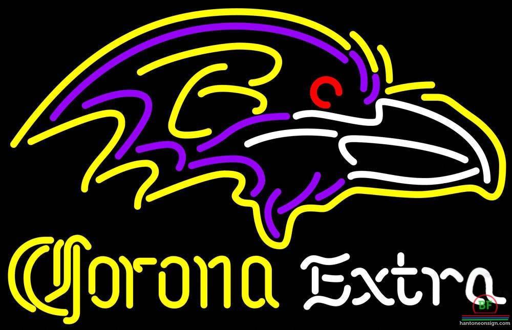 Custom Corona Extra Baltimore Ravens Neon Sign NFL Teams Neon Light