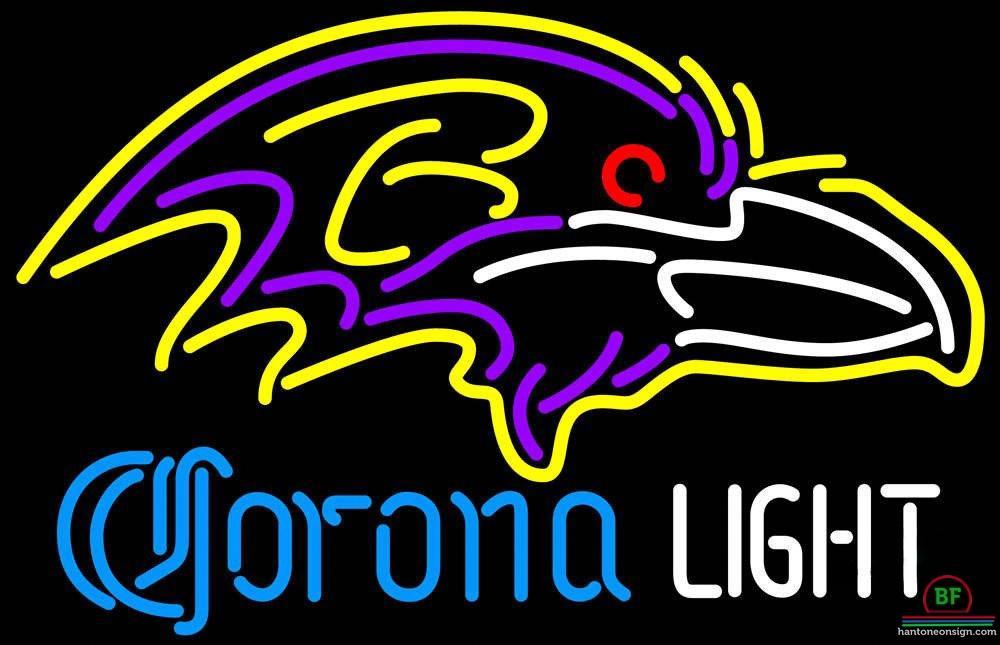 Custom Corona Light Baltimore Ravens Neon Sign NFL Teams Neon Light