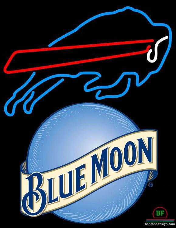 Custom Blue Moon Buffalo Bills Neon Sign NFL Teams Neon Light