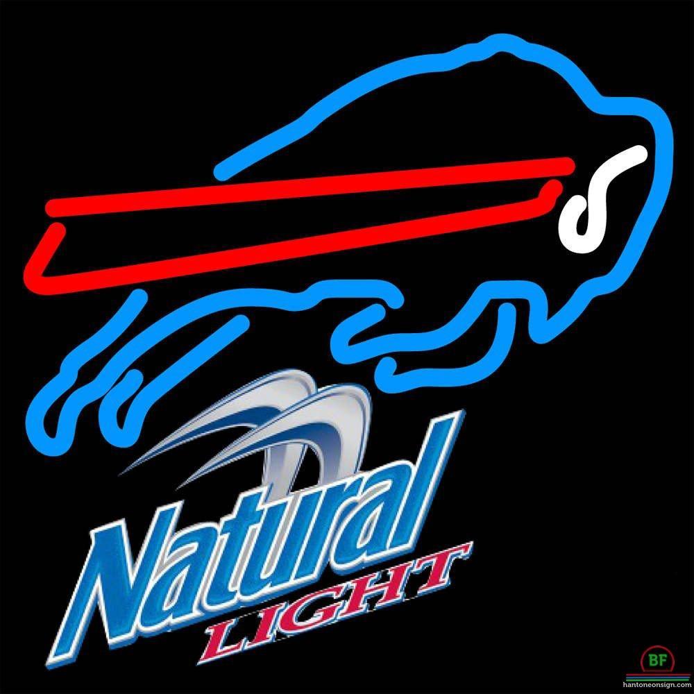 Custom Natural Light Buffalo Bills Neon Sign NFL Teams Neon Light