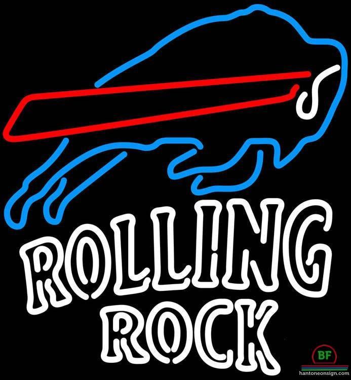 Custom Rolling Rock Buffalo Bills Neon Sign NFL Teams Neon Light