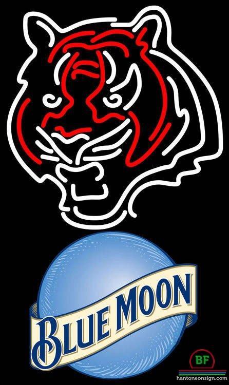 Custom Blue Moon Cincinnati Bengals Neon Sign NFL Teams Neon Light