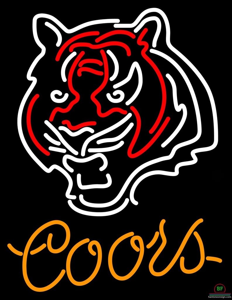 Custom Coors Light Cincinnati Bengals Neon Sign NFL Teams Neon Light