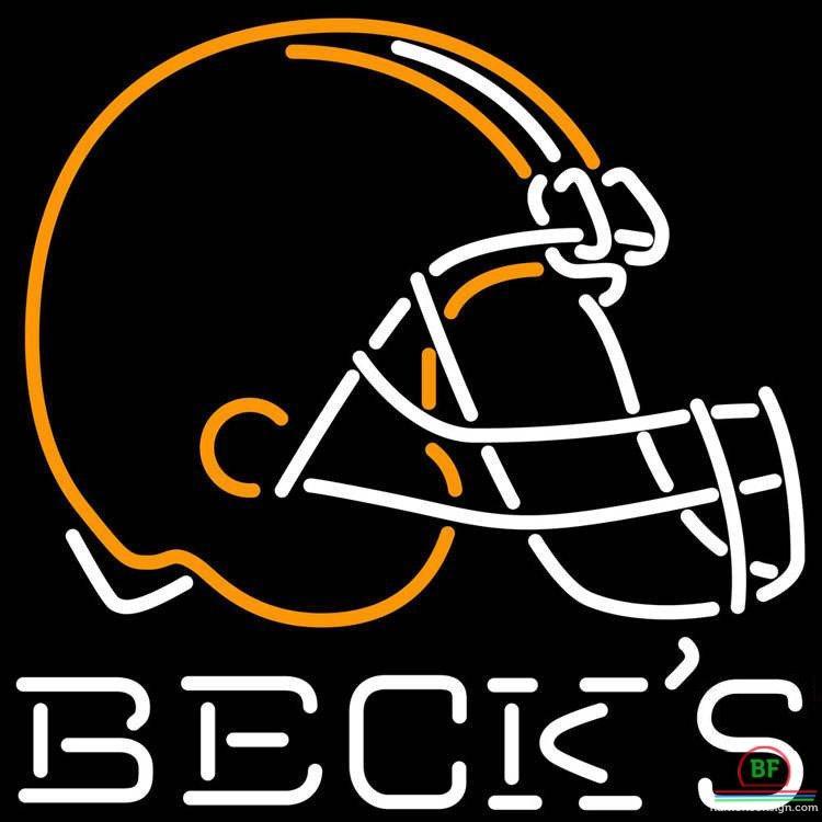 Custom Becks Cleveland Browns Neon Sign NFL Teams Neon Light