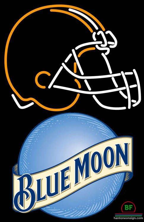 Custom Blue Moon Cleveland Browns Neon Sign NFL Teams Neon Light