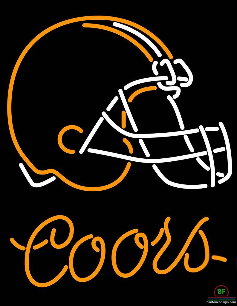 Custom Coors Light Cleveland Browns Neon Sign NFL Teams Neon Light