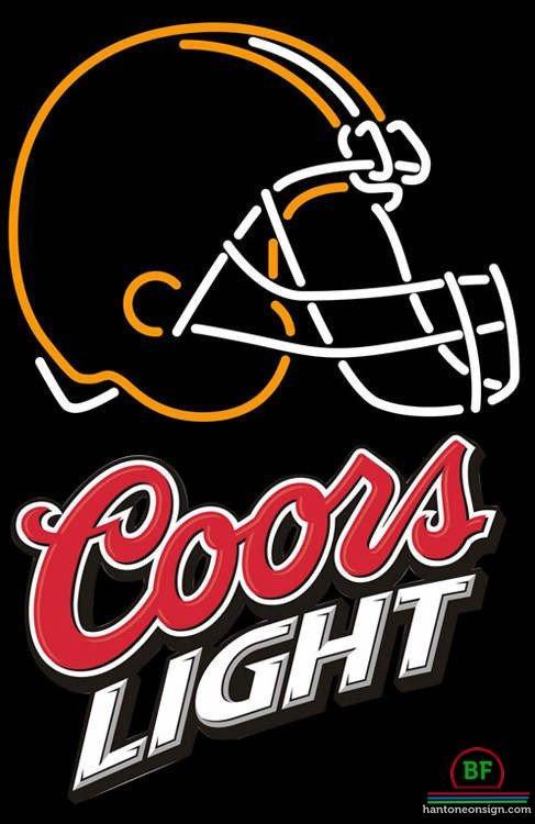 Custom Coors Light Cleveland Browns Neon Sign NFL Teams Neon Light