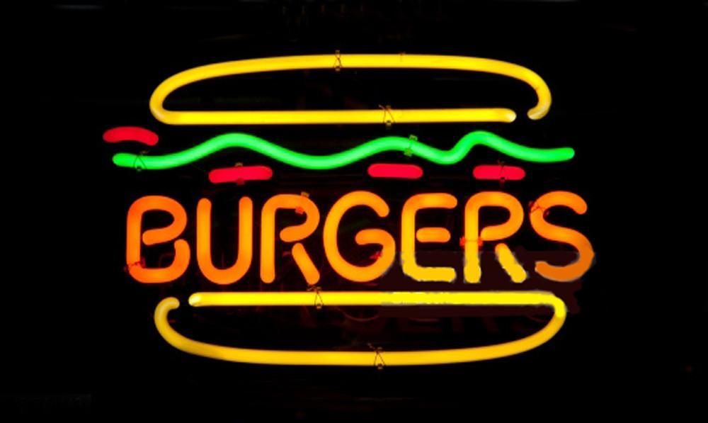 Custom Burger Neon Sign