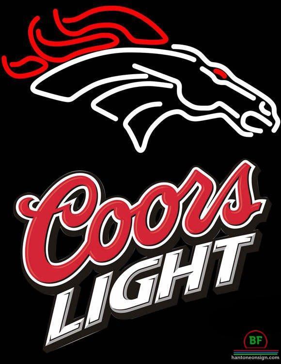 Custom Coors Light Denver Broncos Neon Sign NFL Teams Neon Light