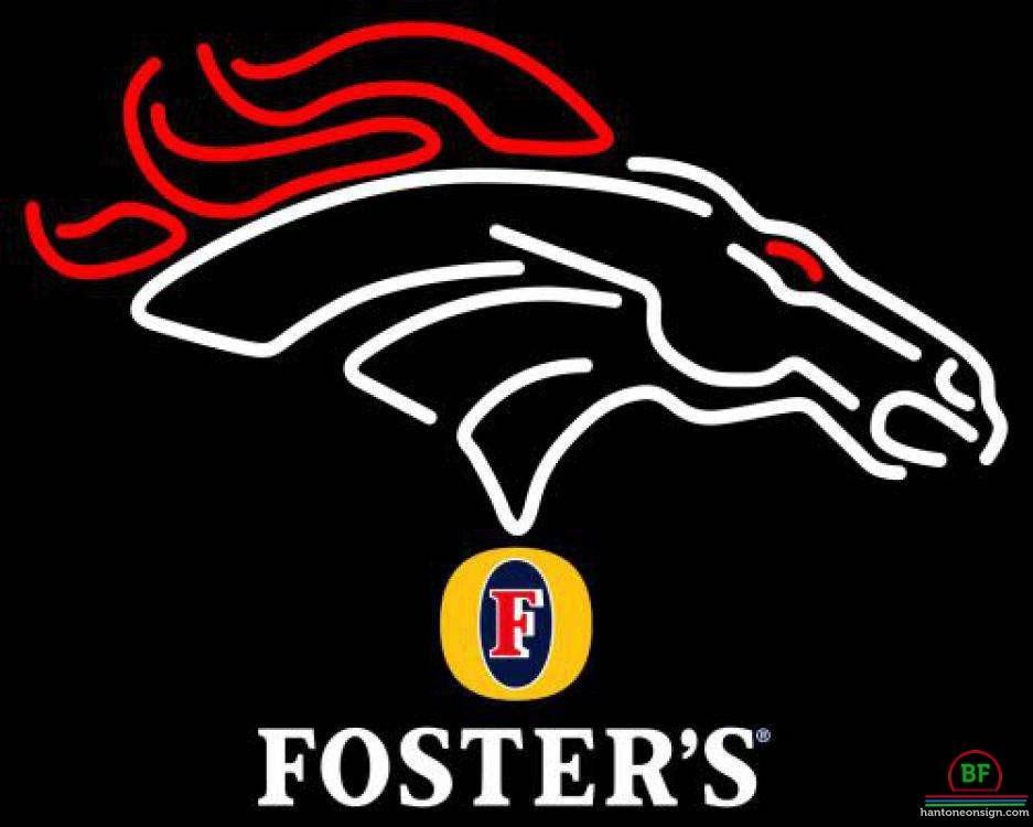 Custom Fosters Denver Broncos Neon Sign NFL Teams Neon Light