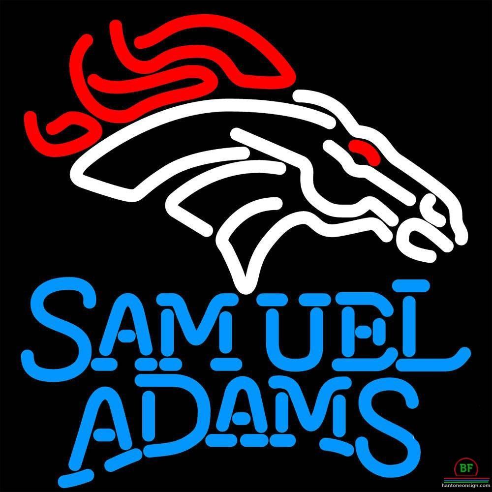 Custom Samuel Adams Denver Broncos Neon Sign NFL Teams Neon Light