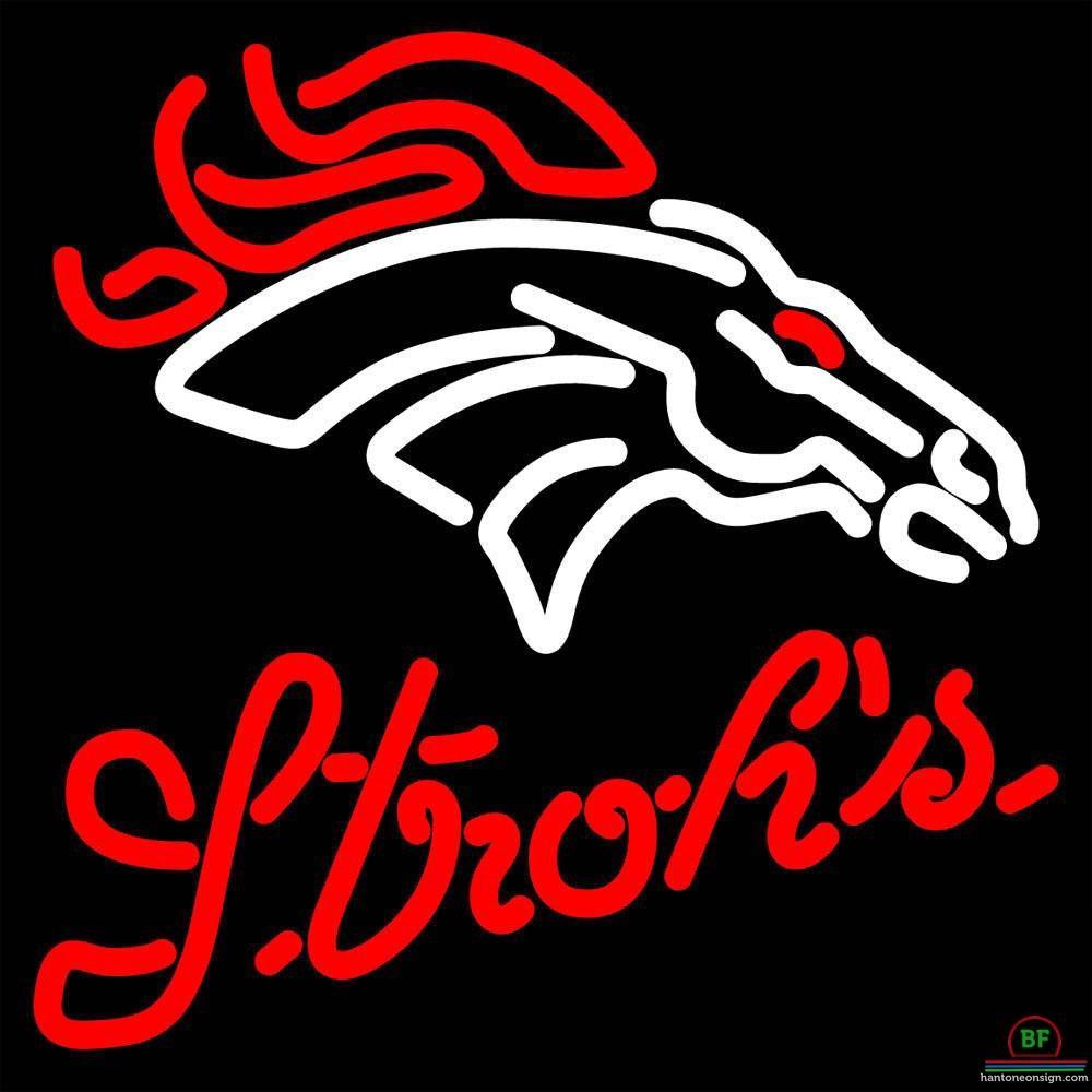Custom Strohs Denver Broncos Neon Sign NFL Teams Neon Light