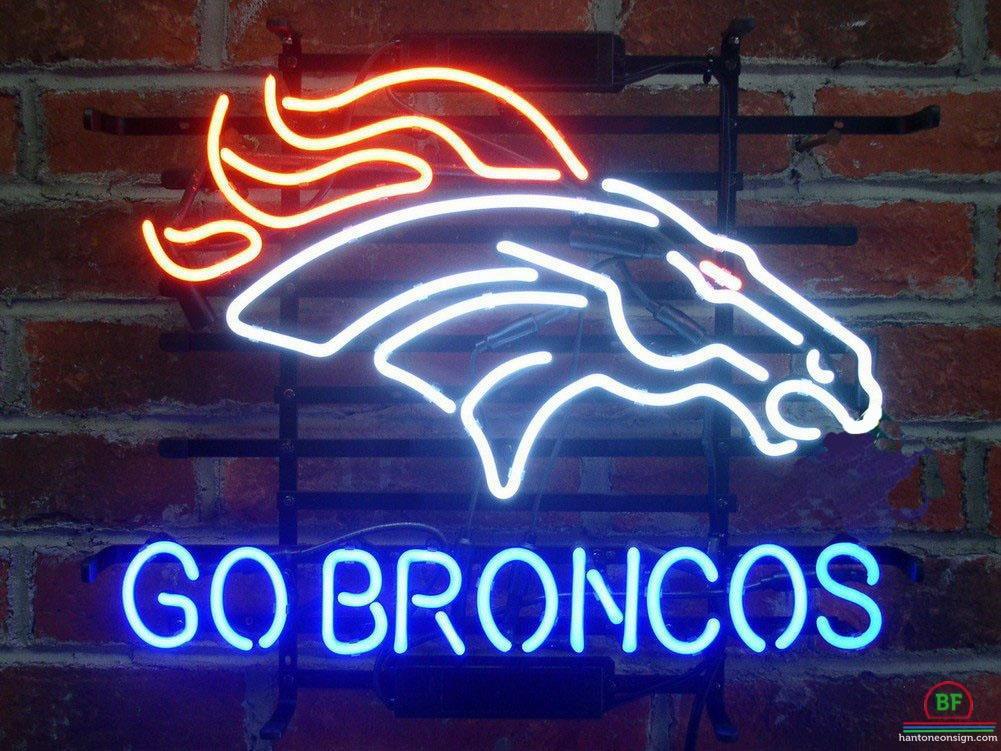 Custom Denver Broncos Go Broncos Neon Sign NFL Teams Neon Light