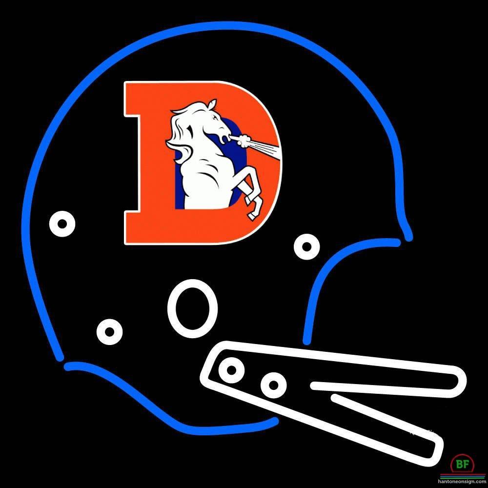 Custom Denver Broncos Helmet Neon Sign NFL Teams Neon Light