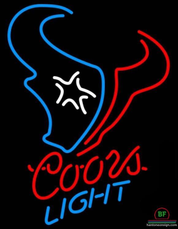 Custom Coors Light Houston Texans Neon Sign NFL Teams Neon Light