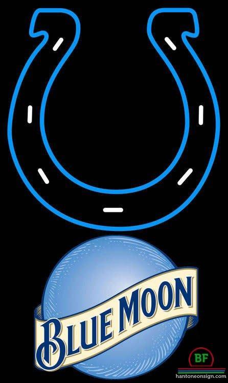 Custom Blue Moon Indianapolis Colts Neon Sign NFL Teams Neon Light