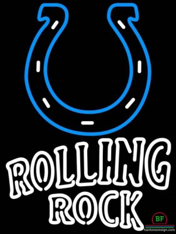 Custom Rolling Rock Indianapolis Colts Neon Sign NFL Teams Neon Light
