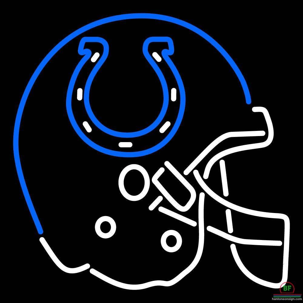 Custom Indianapolis Colts Helmet Neon Sign NFL Teams Neon Light