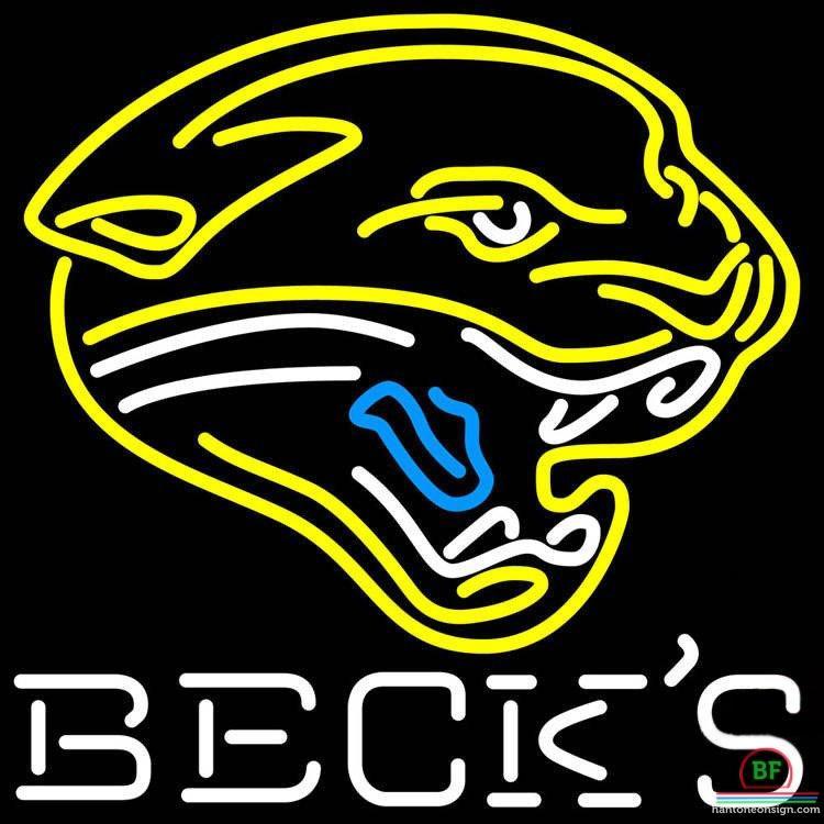 Custom Becks Jacksonville Jaguars Neon Sign NFL Teams Neon Light