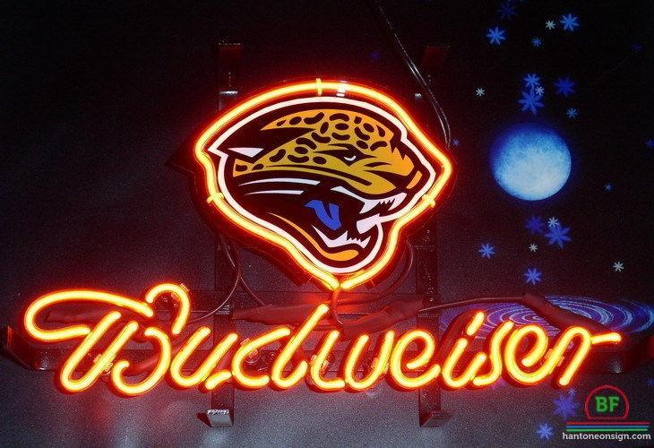 Custom Budweiser Jacksonville Jaguars Neon Sign NFL Teams Neon Light