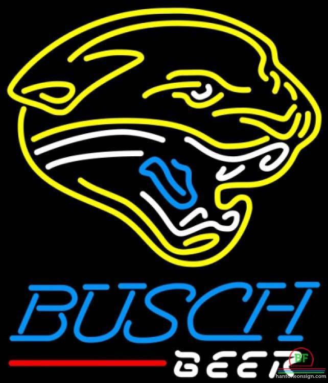 Custom Busch Beer Jacksonville Jaguars Neon Sign NFL Teams Neon Light