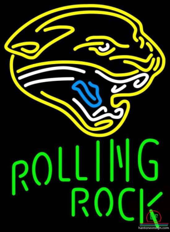 Custom Rolling Rock Jacksonville Jaguars Neon Sign NFL Teams Neon Light