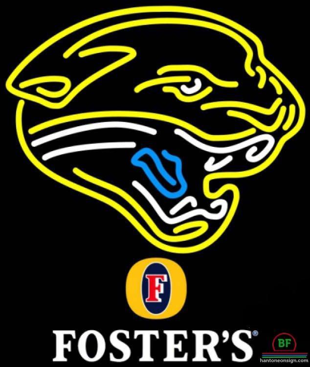 Custom Fosters Jacksonville Jaguars Neon Sign NFL Teams Neon Light