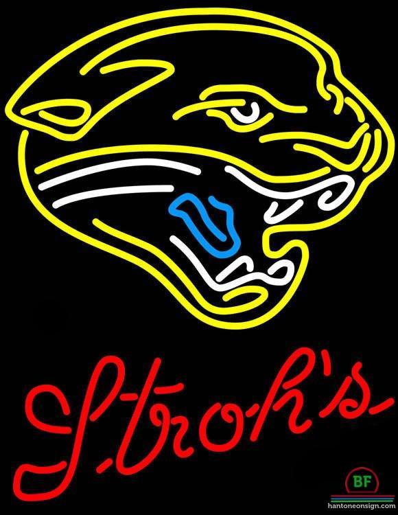 Custom Strohs Jacksonville Jaguars Neon Sign NFL Teams Neon Light