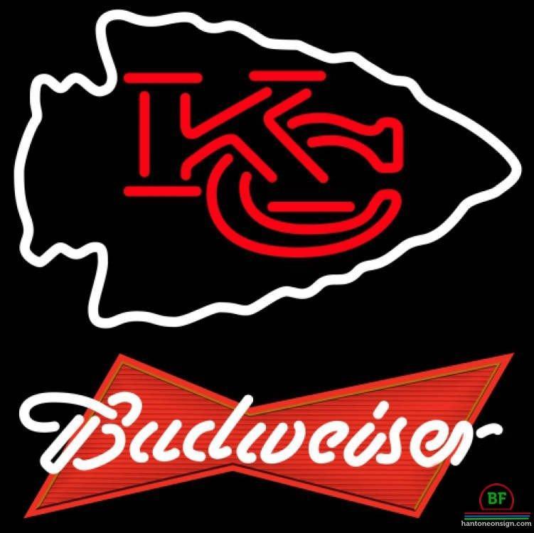 Custom Budweiser Kansas City Chiefs Neon Sign NFL Teams Neon Light