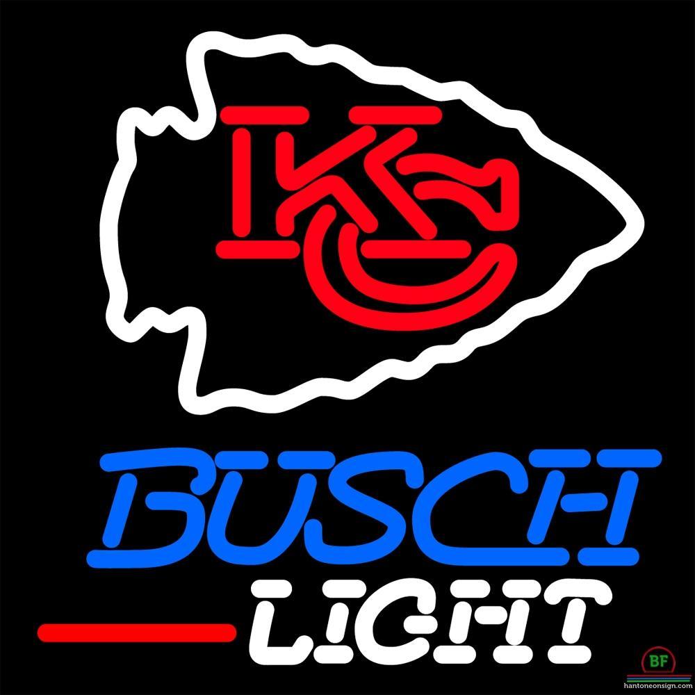 Custom Busch Light Kansas City Chiefs Neon Sign NFL Teams Neon Light