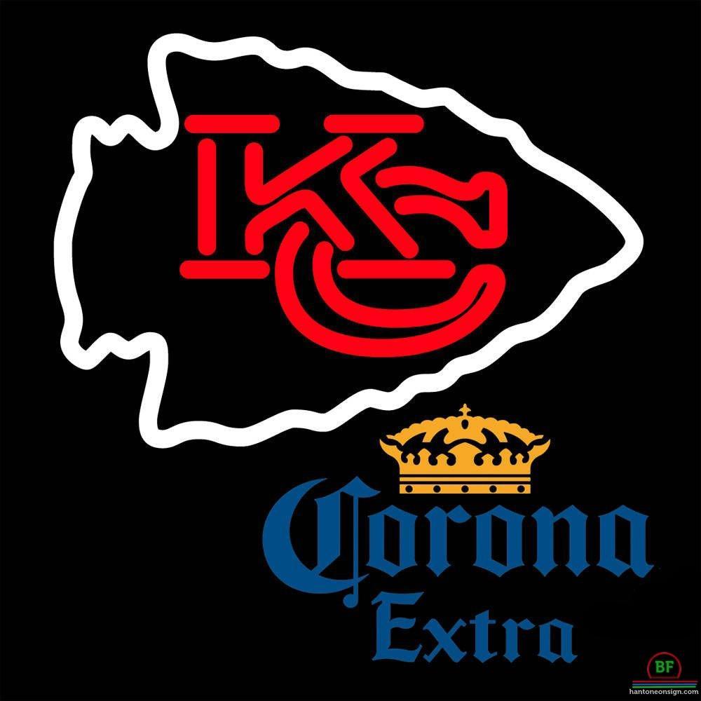 Custom Corona Extra Kansas City Chiefs Neon Sign NFL Teams Neon Light