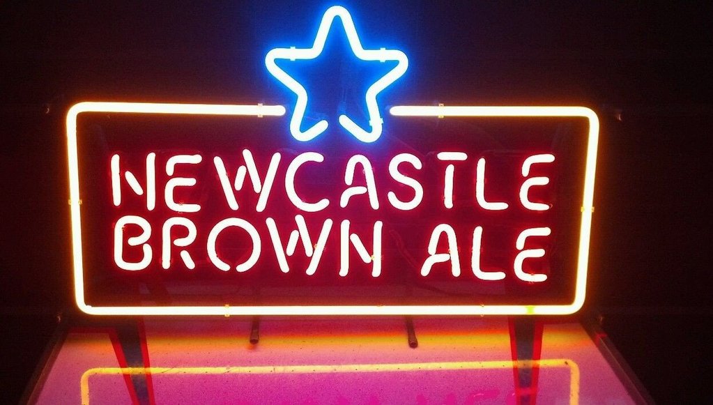 Custom Newcastle Brown Ale Neon Sign